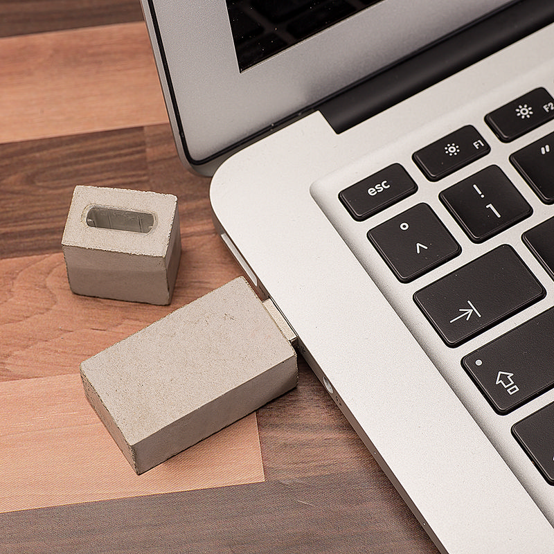 USB Hormigón Diseño Rectangular