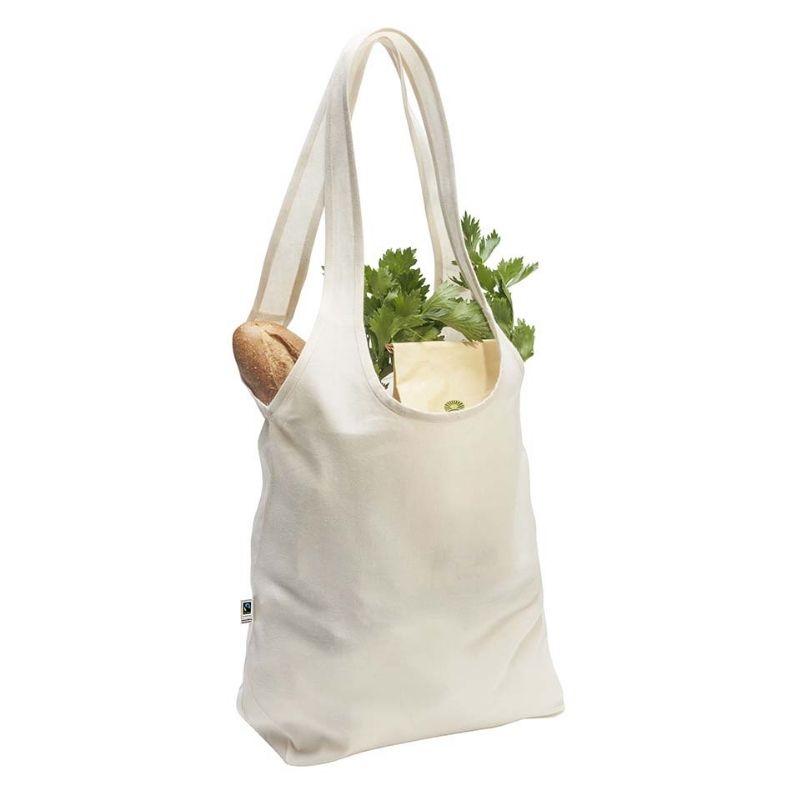 Bolsa ciudad algodón orgánico GOTS y comercio justo