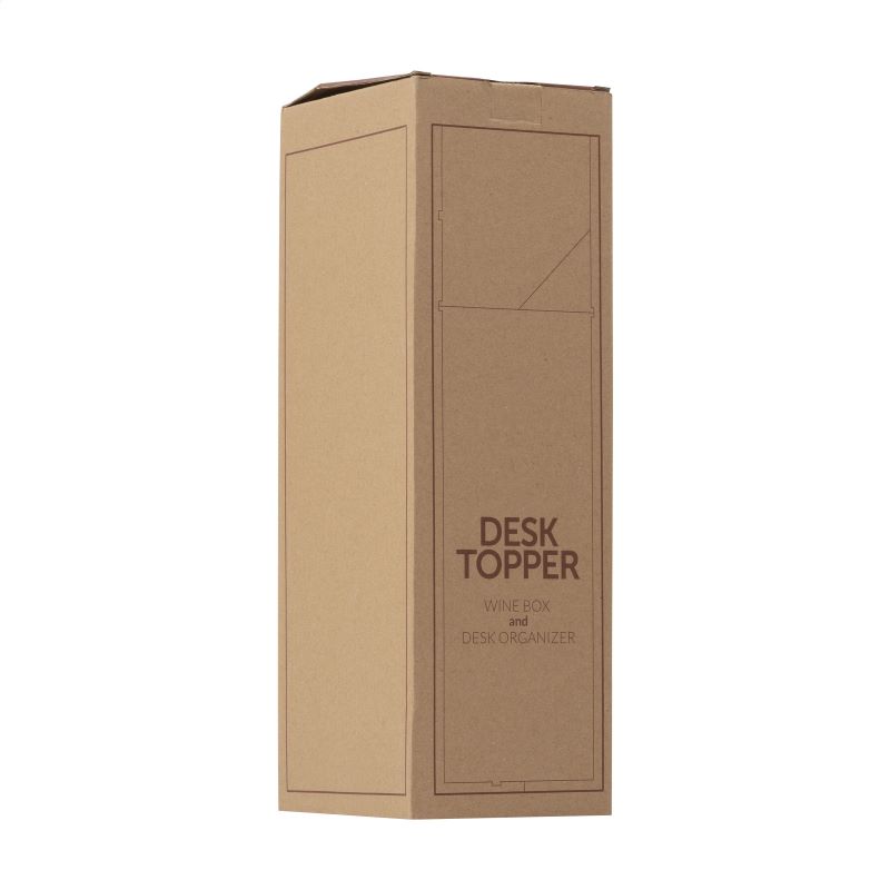 Caja madera para regalo botella vino y organizador escritorio - Imagen 9