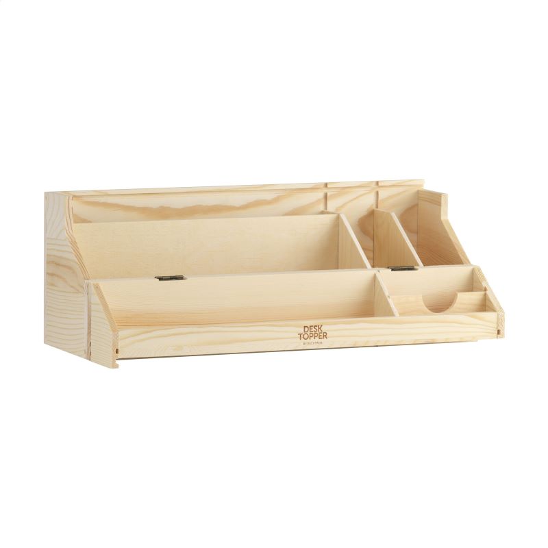 Caja madera para regalo botella vino y organizador escritorio - Imagen 2