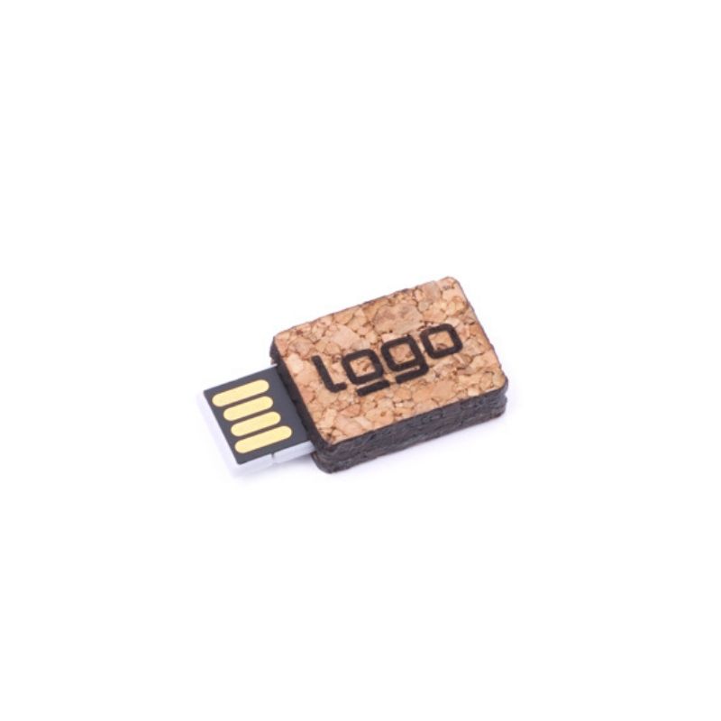 Mini USB corcho FSC rectangular