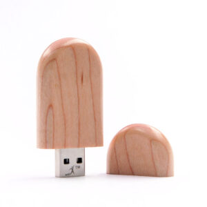 USB Ovalado Madera