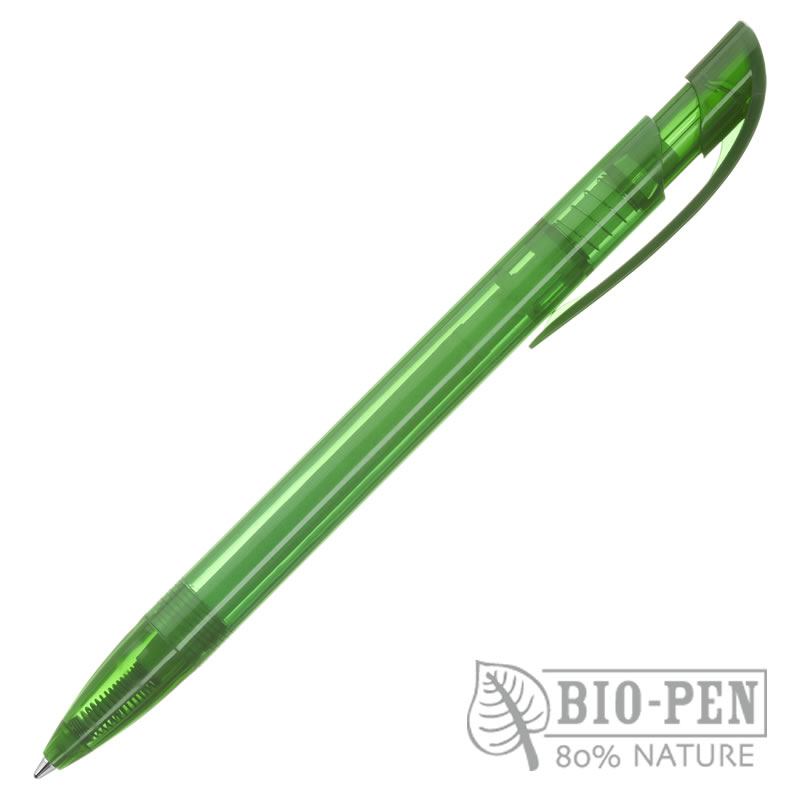 Bolígrafo biodegradable colores transparentes